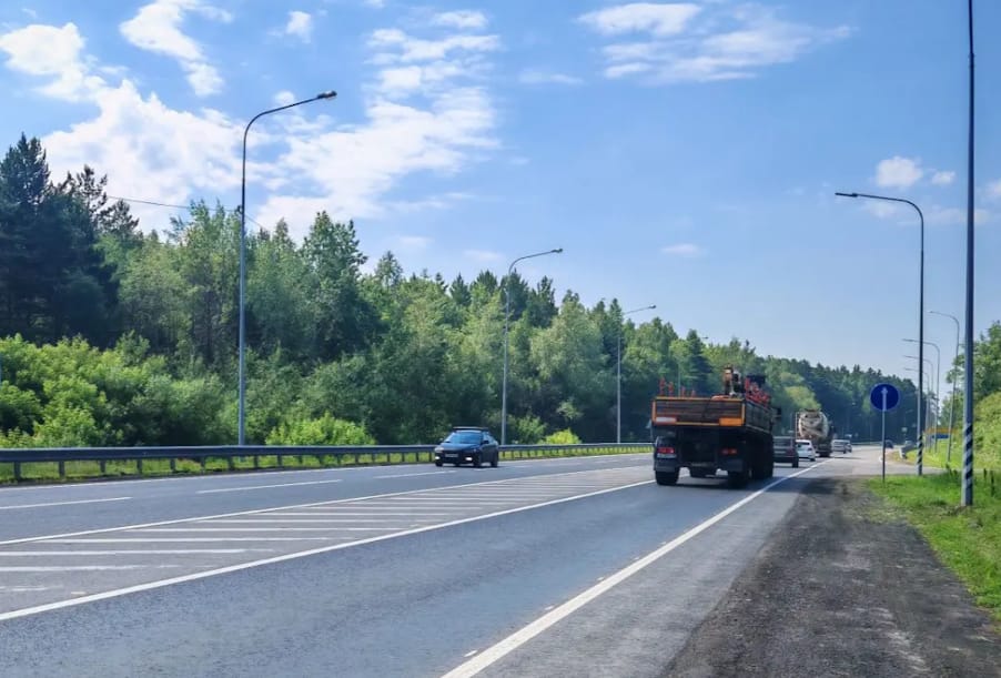 В Тюменской области отремонтировали участок подъезда к Тюмени со стороны Кургана
